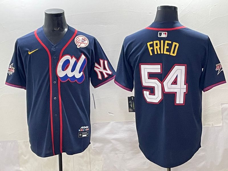 Men 2025 New York Yankees #54 Fried Drak Blue All star Nike MLB Jersey style 02->new york yankees->MLB Jersey